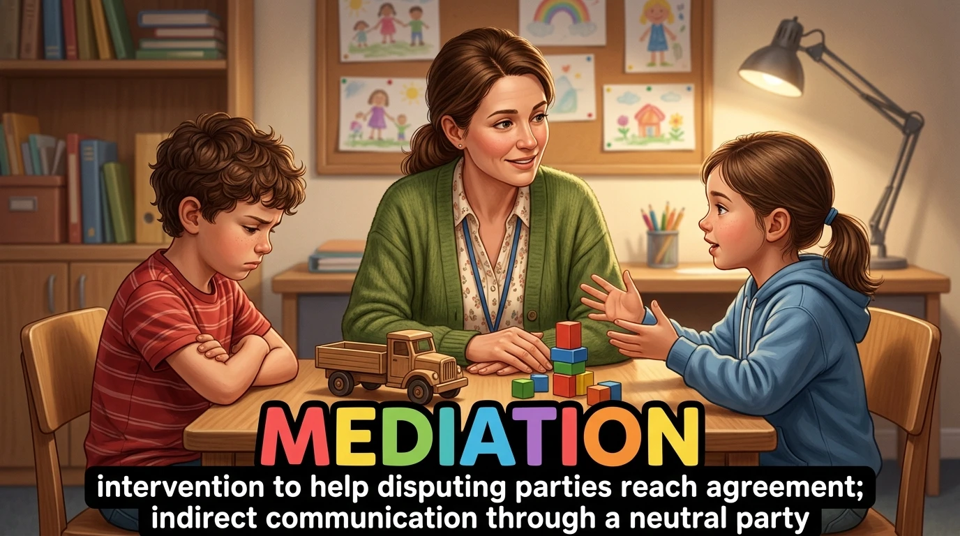 English Illustration for mediation